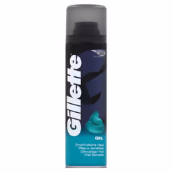 Gillette 3014260113902, Gel de rasage, Peau sensible, 200 ml, Aqua; Palmitic Acid; Triethanolamine; Isopentane; Glyceryl Olea ...