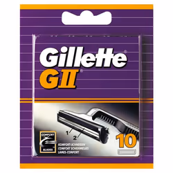 Gillette GII, Hommes, Gillette, GII, Noir, Violet, Argent, 10 pièce(s)