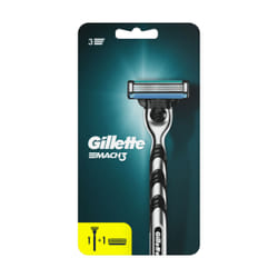 Gillette MACH3 rasoir pour hommes Noir, Bleu