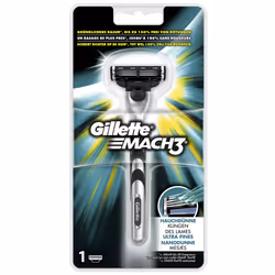 Gillette Mach 3, Métallique, PEG-115M, PEG-7M, PEG-100, BHT, Aloe Barbadensis, Tocopheryl Acetate., 29,1 mm, 103 mm, 200 mm, ...