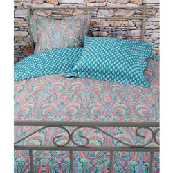 Parure de lit Valdrome Émeraude Cachemire 240 x 220 cm