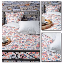 Parure de lit Valdrome 240 x 220 cm une Housse de Couette 240 x 220 cm + 2 taies d'oreiller 65 x 65 cm Cotton Haute Qualité 5 ...