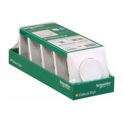 Schneider Electric - Lot de 5 va et vient avec plaque de finition - Blanc - Odace - Schneider