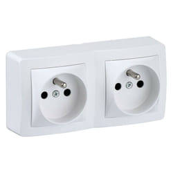 Schneider Electric - Alréa - Double prise de courant 2P+T - Blanc - Schneider