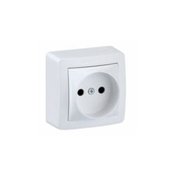 Schneider Electric - Prise de courant 2P 16 a, connexion automatique - Blanc - Alréa - Schneider