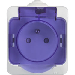 SCHNEIDER ELECTRIC - SC5SHN0212438 CEDAR - Prise - Blanche et Bleu