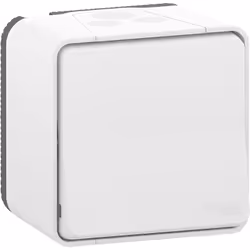 Bouton poussoir blanc en saillie étanche Mureva Mureva Styl est une gamme d'appareillage robuste et résistante à l'eau, conçu ...