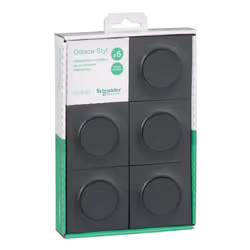 Description générale Le lot de 5 va et vient avec plaque brochable de la gamme Odace de Schneider Electric allie esthétique m ...