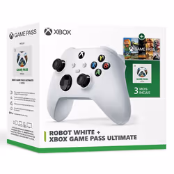 Manette MICROSOFT Robot White + 3 mois de Game pass Ultimate