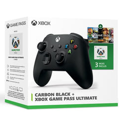 Manette MICROSOFT Carbon Black +3 mois de Game Pass Ultimate