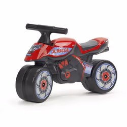 Falk Baby Moto X Racer, 1 an(s), 2 roue(s), Plastique, Acier, Rouge, Noir