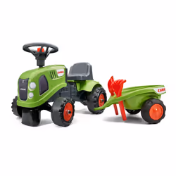 Falk Porteur Tracteur Claas, 1 an(s), 6 roue(s), Plastique, Acier, Vert, Noir