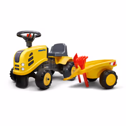 Falk Porteur Tracteur Komatsu, 1 an(s), 6 roue(s), Plastique, Acier, Jaune, Noir