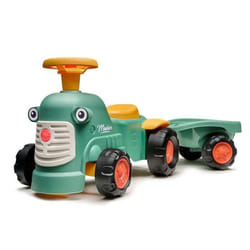 Porteur tracteur Maurice vert avec remorque 1 à 3 ans - Falk