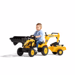 Falk Tractopelle À Pédales Komatsu
