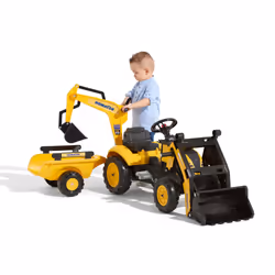 Falk Tractopelle À Pédales Komatsu