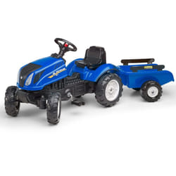 Tracteur enfant New Holland avec remorque 2 à 5 ans - Falk