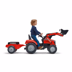 Falk Tractopelle À Pédales Massey Ferguson - Vue supplémentaire 4