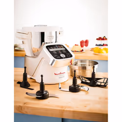 Moulinex Cuisine Companion robot de cuisine 1550 W 4,5 L Argent, Blanc - Vue supplémentaire 12