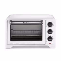 Moulinex Four OX441110 Optimo blanc 19L, 19 L, Blanc, Rotatif, 1000 W, Mécanique, 2000 W