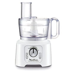 Moulinex FP5441 robot de cuisine 800 W 2,2 L Blanc, Argent, Gris
