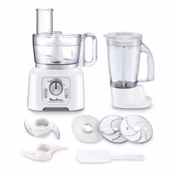 Moulinex FP5441 robot de cuisine 800 W 2,2 L Blanc, Argent, Gris - Vue supplémentaire 5