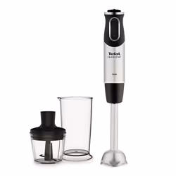 Tefal HB6598, Mélangeur par immersion, 0,8 L, Fonction d'impulsion, 1000 W, Noir, Acier inoxydable
