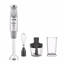 Moulinex Quickchef, Mélangeur par immersion, 0,8 L, Fonction d'impulsion, 1000 W, Gris, Acier inoxydable
