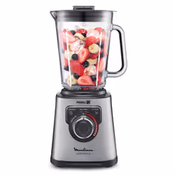 Moulinex LM811D, Mélangeur de table, 1,5 L, Fonction d'impulsion, Pileur de glace, 1200 W, Acier, Gris