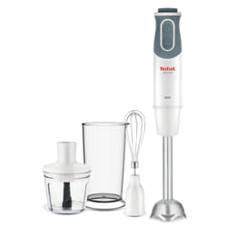 Tefal Optichef HB643138 blender 0,8 L Mélangeur par immersion 800 W Quartz métallisé, Blanc
