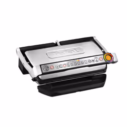 Tefal GC724D, Noir, Métallique, Dessus de table, Boutons, Plaque, 400 x 200 mm, Couvercle à charnière