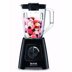 Tefal BlendForce II BL4208, Mélangeur de table, 1,25 L, Fonction d'impulsion, Pileur de glace, 600 W, Noir