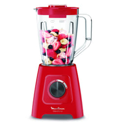 Moulinex LM420510 blender 2 L Mélangeur de table 550 W Rouge, Transparent