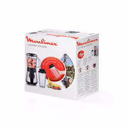 Moulinex LM1B1D10 blender 0,75 L Mélangeur de table 300 W Acier inoxydable