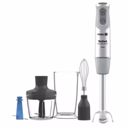 Tefal Quickchef HB65K, Mélangeur par immersion, 0,8 L, Fonction d'impulsion, Pileur de glace, 1000 W, Acier inoxydable
