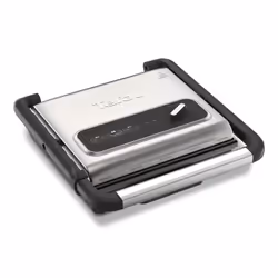 Tefal Inicio GC242D, Noir, Acier inoxydable, Rectangulaire, Rotatif, 740 cm², 28,8 x 25,8 mm, Couvercle à charnière