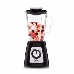 Tefal BlendForce II BL4388 blender 1,25 L Mélangeur de table 800 W Noir, Acier brossé