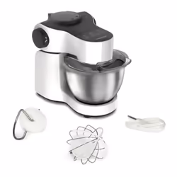 Moulinex QA310110, Robot mixer, Blanc, Batteur, Mélange, 4 L, Rotatif, Métal