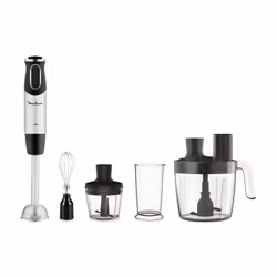 Moulinex Quickchef, Mélangeur par immersion, 0,8 L, Fonction d'impulsion, 1000 W, Noir, Acier inoxydable
