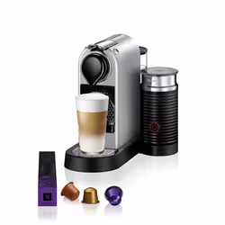 Krups Nespresso XN761B, Machine à expresso, Capsule de café, Argent