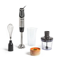 Krups Perfect Mix HZ656815 blender 0,8 L Mélangeur par immersion 1000 W Noir, Acier inoxydable