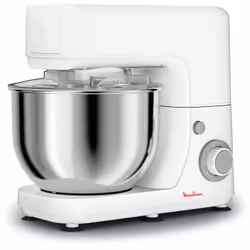 Moulinex Impastatrice Masterchef Essential, 4,8 L, Blanc, Gris, Rotatif, Mélange, 1,8 kg, 0,5 kg