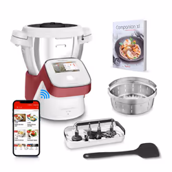 Moulinex i-Companion Touch XL - Edition rouge, 4,5 L, 150 °C, 16000 tr/min, 30 °C, 120 min, Rouge, Blanc
