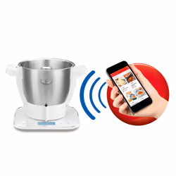 Moulinex XF38E110 escabeaux de cuisine Blanc Comptoir Carré Balance de ménage électronique