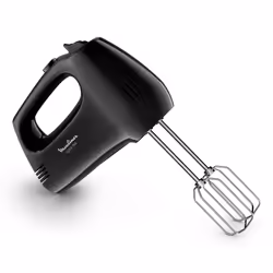 Moulinex HM31W810, Batteur à main, Noir, Mélange, Boutons, Rotatif, Noir, 300 W