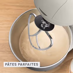 Moulinex Bake Essential QA160110 Robot Pâtissier 4.8 L 800 W Blanc Gris - Vue supplémentaire 6