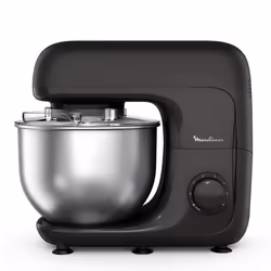 Moulinex QA160H10, Robot mixer, Noir, Batteur, Pétrisseur, Mélange, Whisking, 4,8 L, Rotatif, 800 W
