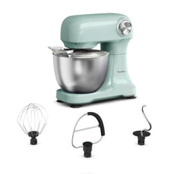 Moulinex Bake easy Robot pâtissier compact utilisation facile Fouet batteur et crochet petrin QA140AF4