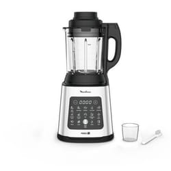 Moulinex LM835D10 blender 1,75 L Mélangeur de table 1400 W Noir, Métallique, Transparent