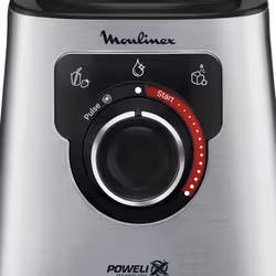 Moulinex LM871 1,5 L Mélangeur de table 1200 W Acier inoxydable, Gris